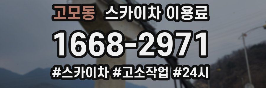 고모동 스카이차 이용료