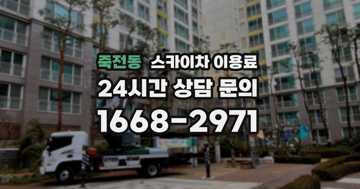 죽전동 스카이차 이용료