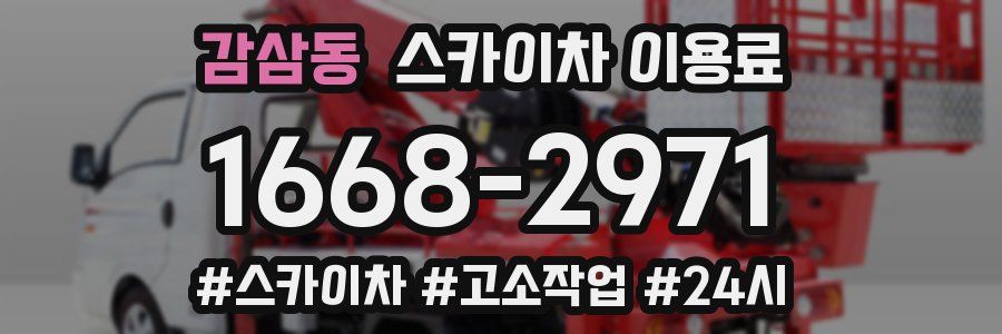 감삼동 스카이차 이용료