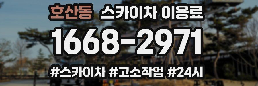 호산동 스카이차 이용료