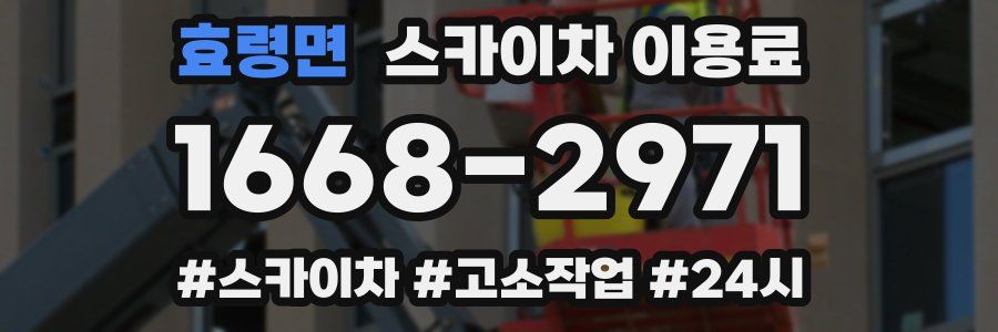 효령면 스카이차 이용료