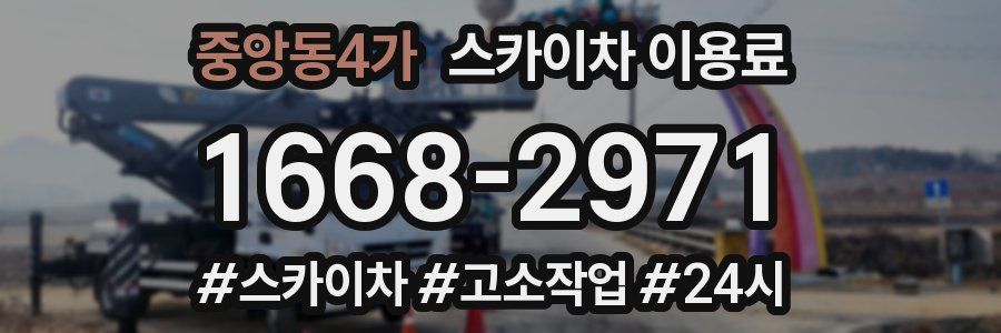 중앙동4가 스카이차 이용료