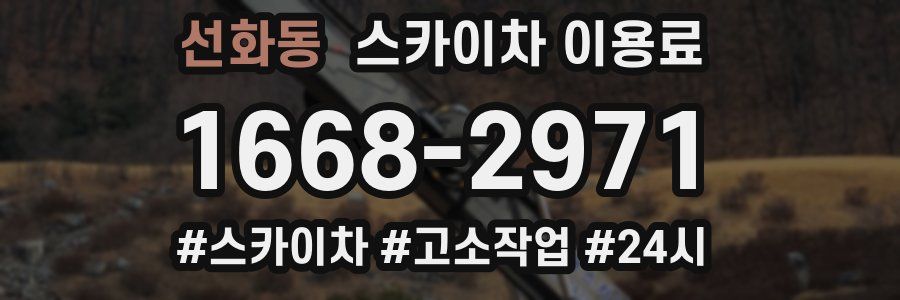 선화동 스카이차 이용료