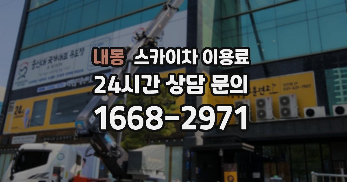내동 스카이차 이용료