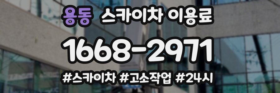 용동 스카이차 이용료