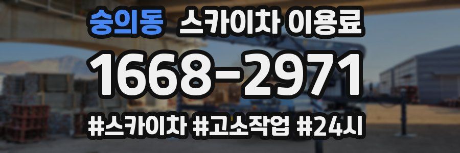 숭의동 스카이차 이용료