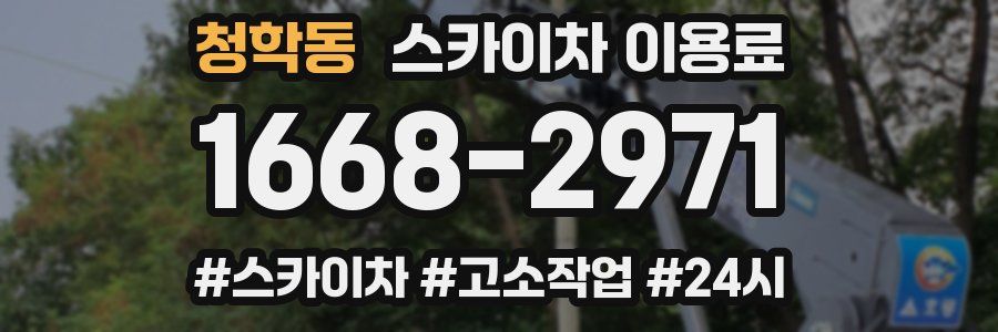 청학동 스카이차 이용료