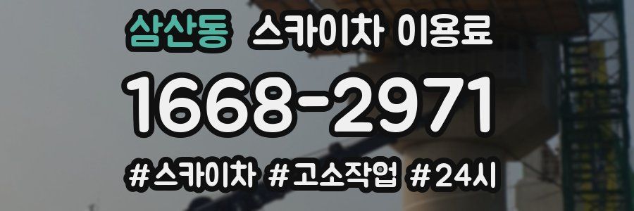 삼산동 스카이차 이용료