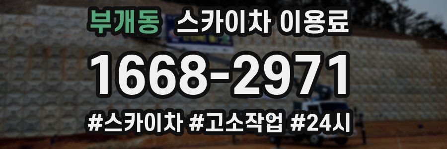 부개동 스카이차 이용료