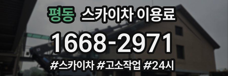 평동 스카이차 이용료