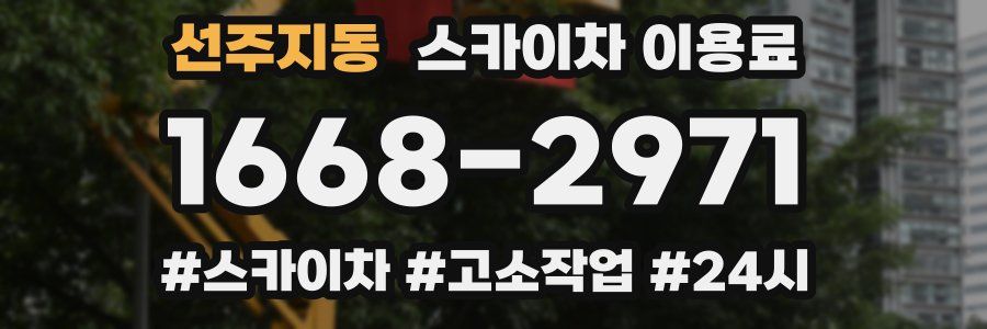 선주지동 스카이차 이용료