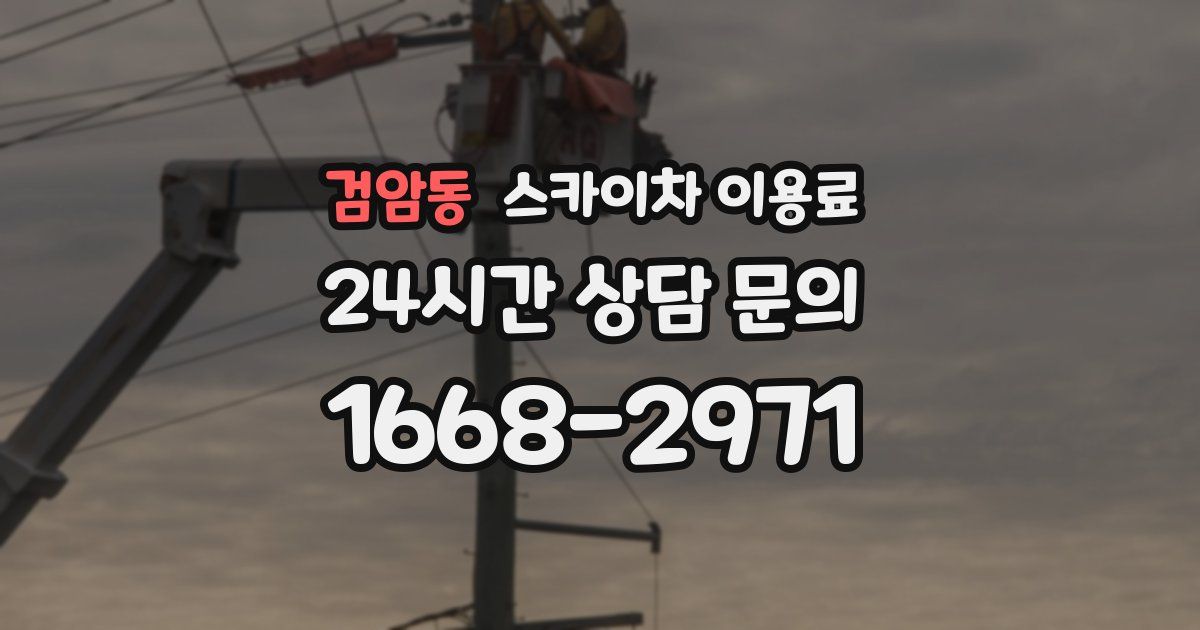 검암동 스카이차 이용료