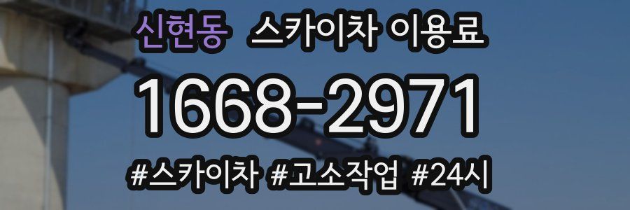 신현동 스카이차 이용료