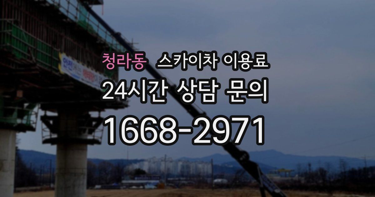 청라동 스카이차 이용료