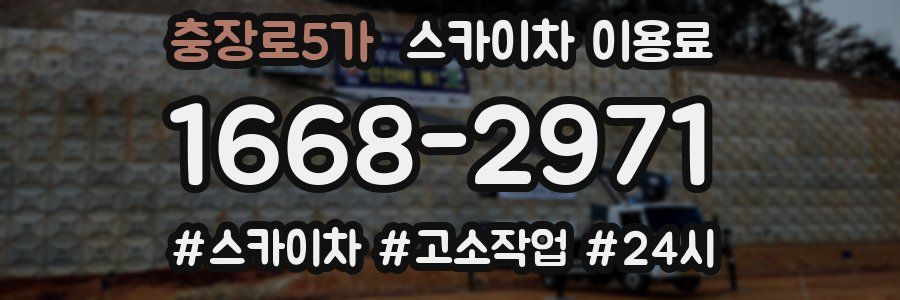충장로5가 스카이차 이용료