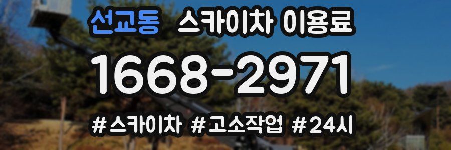 선교동 스카이차 이용료