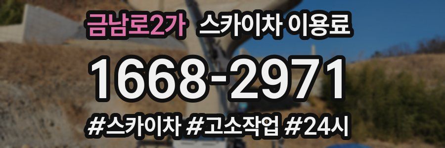 금남로2가 스카이차 이용료