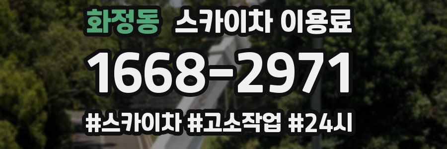 화정동 스카이차 이용료
