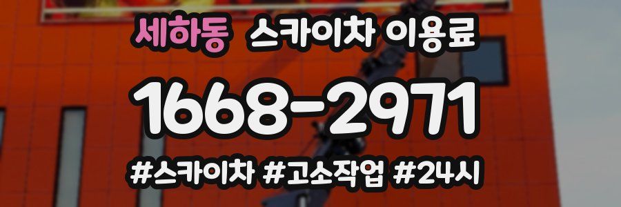 세하동 스카이차 이용료