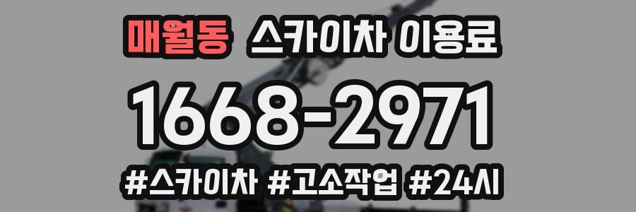 매월동 스카이차 이용료