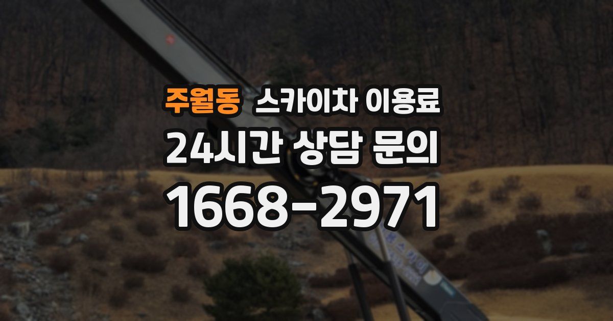 주월동 스카이차 이용료