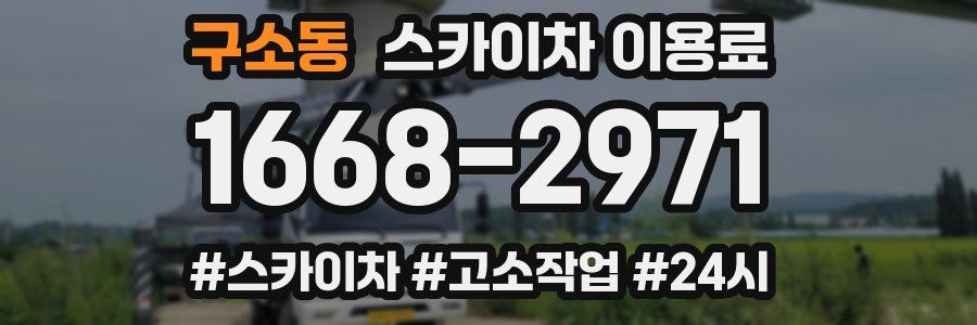 구소동 스카이차 이용료