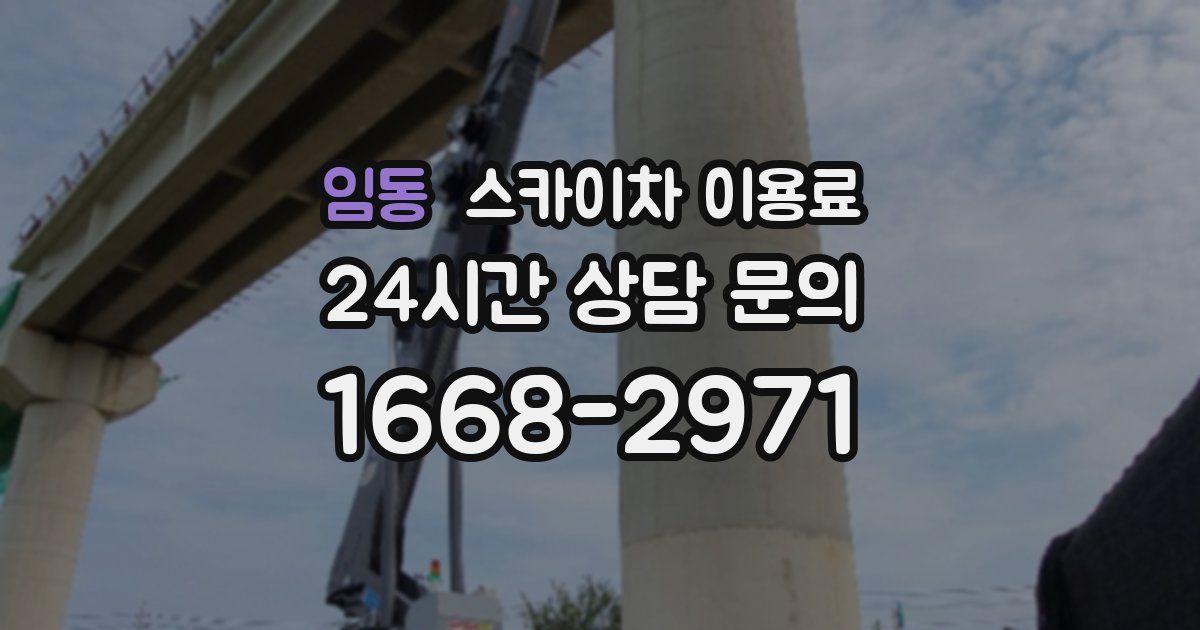 임동 스카이차 이용료