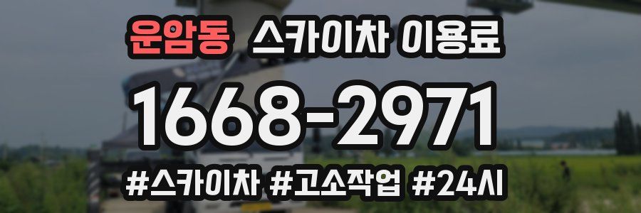 운암동 스카이차 이용료