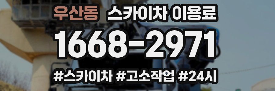 우산동 스카이차 이용료