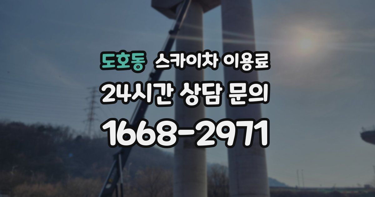 도호동 스카이차 이용료