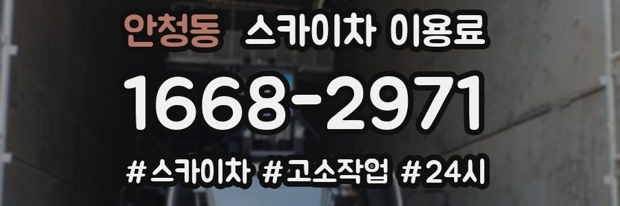 안청동 스카이차 이용료
