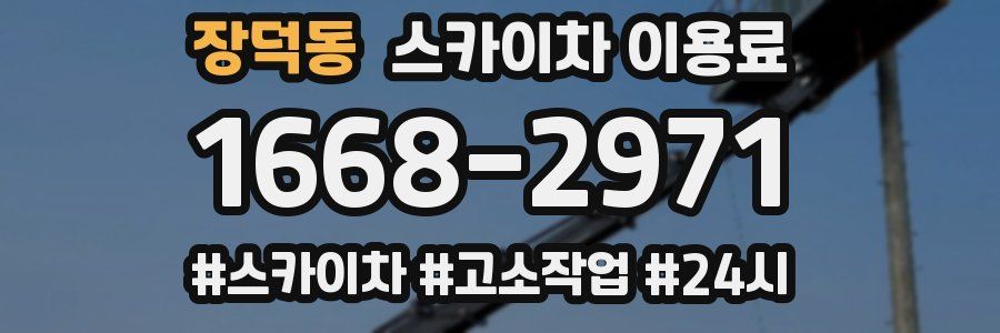 장덕동 스카이차 이용료