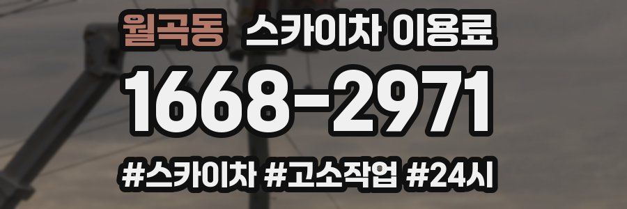 월곡동 스카이차 이용료