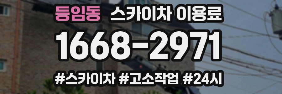 등임동 스카이차 이용료