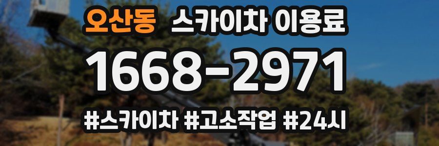오산동 스카이차 이용료