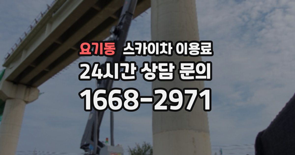 요기동 스카이차 이용료