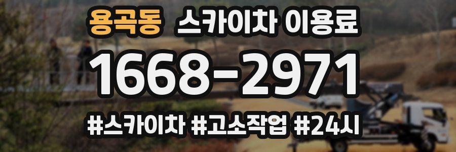 용곡동 스카이차 이용료