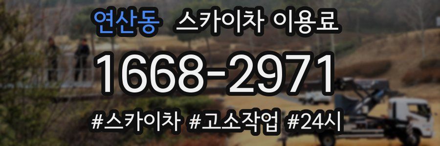 연산동 스카이차 이용료