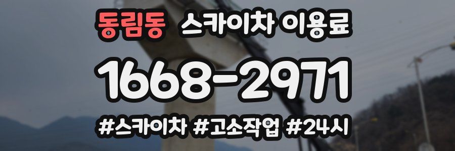 동림동 스카이차 이용료