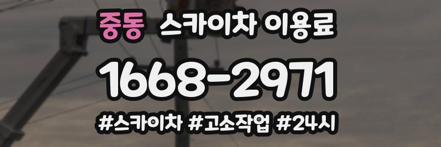 중동 스카이차 이용료