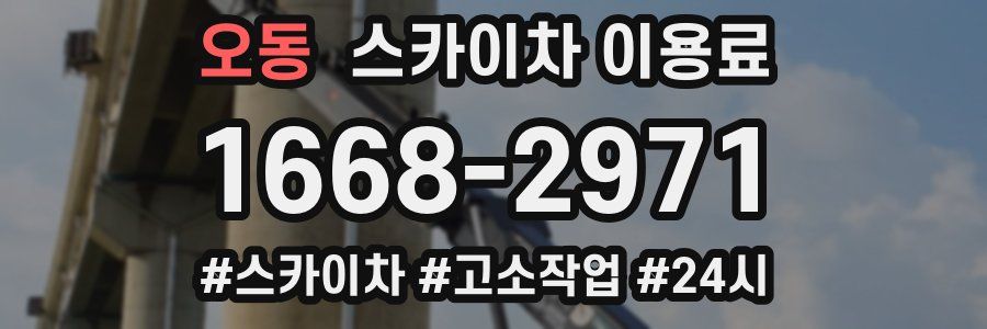 오동 스카이차 이용료