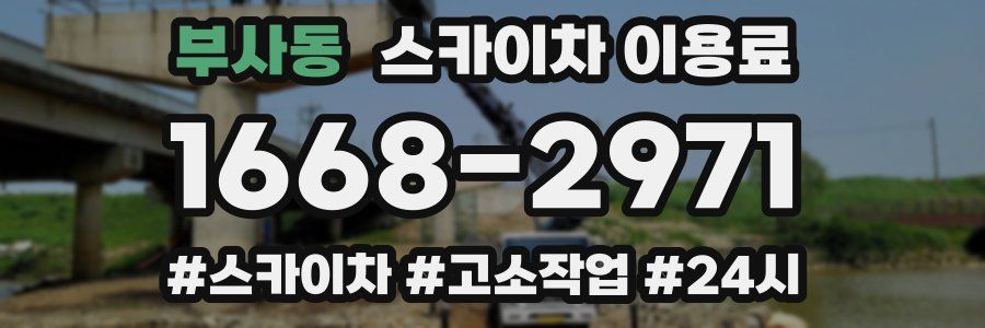 부사동 스카이차 이용료