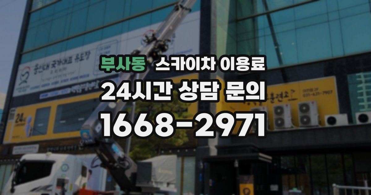 부사동 스카이차 이용료