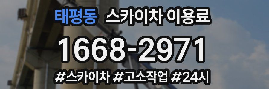 태평동 스카이차 이용료