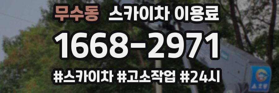 무수동 스카이차 이용료