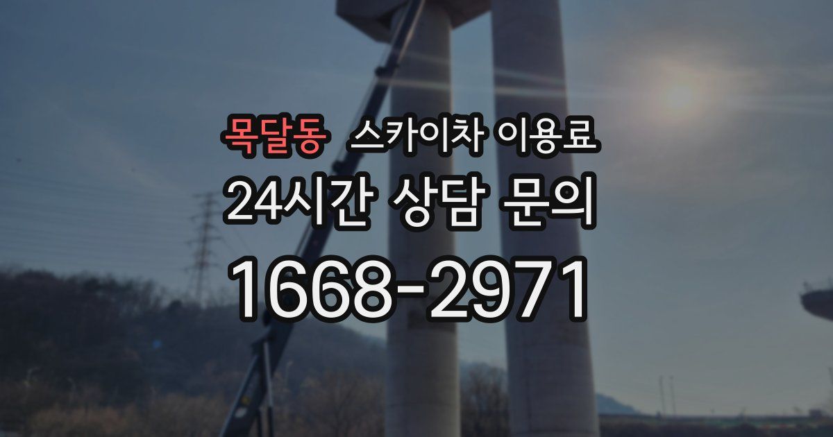 목달동 스카이차 이용료