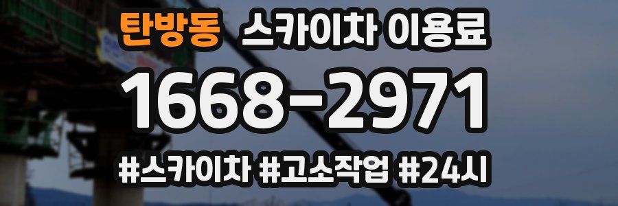 탄방동 스카이차 이용료