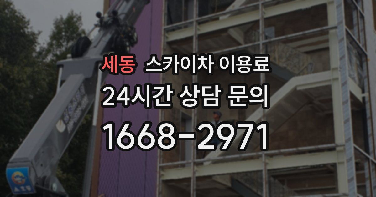 세동 스카이차 이용료