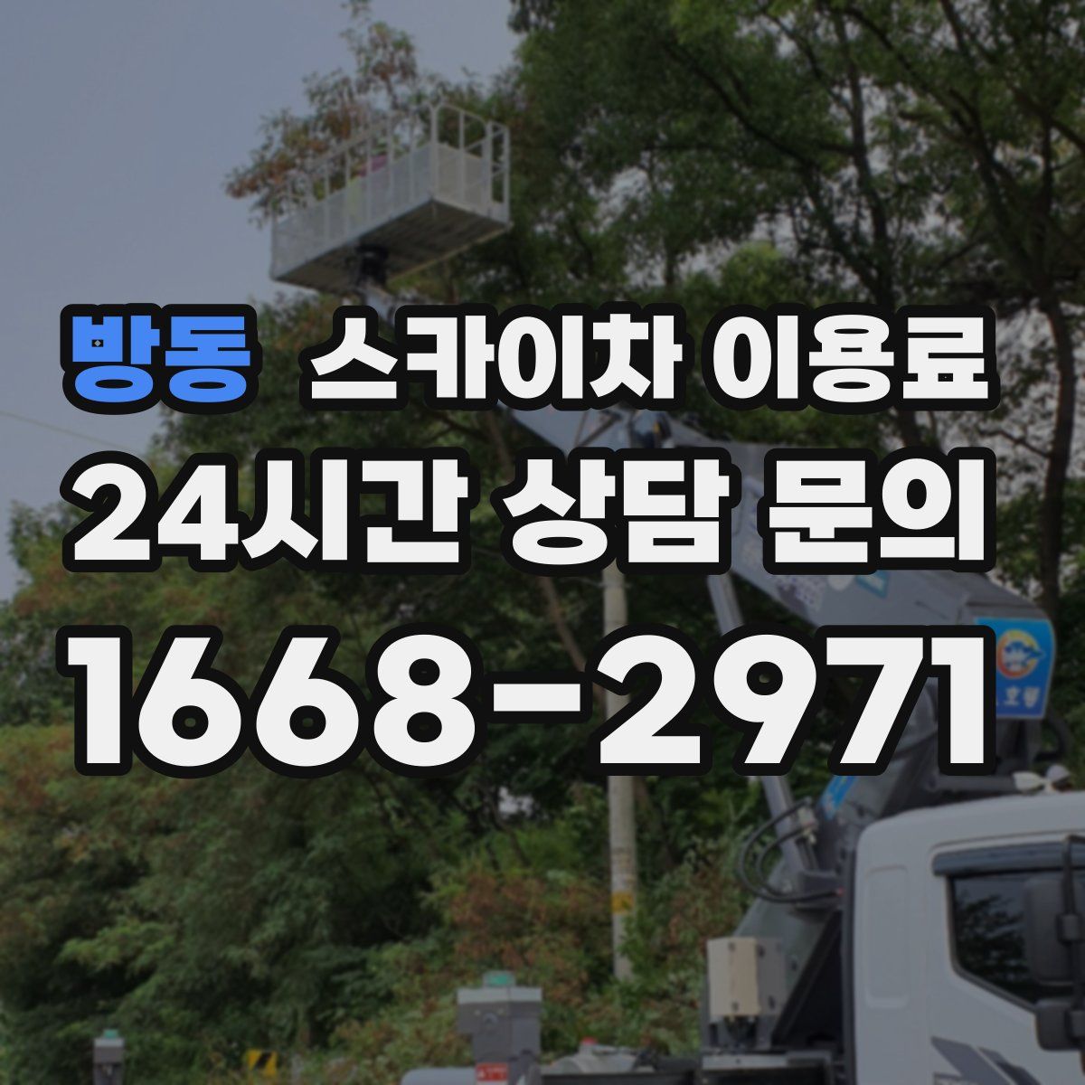 방동 스카이차 이용료