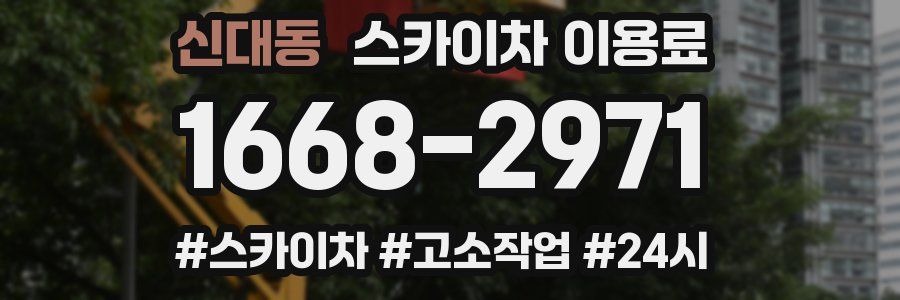 신대동 스카이차 이용료